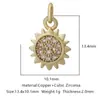 Distrito Lu Europa y Estados Unidos transfronterizo diy micro incrustado circonita pequeño colgante pulsera colgante accesorios amor geométrico simple accesorios