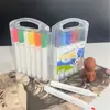 Caja de Marcadores Triangulares 12 Colores 24 Colores 36 Colores Marcador Acrílico Base Agua Fácil de Limpiar Pequeño Regalo para Niños Pintura Artística