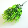 Planta artificial de eucalipto hoja de dinero planta verde en maceta moldeo por inyección planta acuática 7 tenedores tamaño flor de plástico
