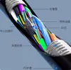 Cable Óptico Armado para Exteriores de Norma Nacional Monomodo Gtys-12/24/48/72/96/144 Hilos Cable de Fibra Óptica Trenzado en Capas para Exteriores