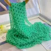 Sensación Fresca~ Nuevo Estilo Bufanda de Gasa con Lunares para Mujer, Bufanda Delgada de Primavera y Otoño, Bufanda Larga con Lunares para Protección Solar de Verano