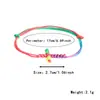 Pulsera tejida minimalista popular creativa transfronteriza estilo étnico europeo y americano pulsera roja tejida cruzada para el año de nacimiento