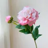 Flores de Peonía Artificiales de Alta Gama, Arreglos de Peonías Falsas para Decoración de Sala de Estar y Mesa de Comedor, Ramos y Arte Floral al por Mayor