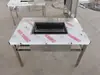 Mesa de Barbacoa sin Humo de Acero Inoxidable Mesa de Parrilla de Carbón para Exteriores Asado de Tofu a la Carta Carbón para el Hogar