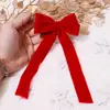 Decoración Festiva Bola Grande de Terciopelo Rojo Boda Año Nuevo Atmósfera de Año Nuevo Arreglo Tienda de Celebridades de Internet Escena de Check-in Decoración de Exhibición de Belleza