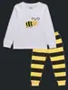Ropa Nueva para Niños Manga Larga Niño Niño Bebé Dibujos Animados Manga Larga Avión Traje para Casa Pijama k212