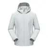 Chaquetas Soft Shell Suaves para Hombre y Mujer para Exteriores de Otoño e Invierno, Chaquetas Soft Shell con Capucha y Cuello Alto Cortavientos e Impermeables, Chaquetas de Montañismo con Forro de Terciopelo