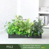 Paisagismo com Plantas Verdes Simulação Floreira Divisória de Piso Arte Floral de Chão Paisagem de Plantas Combinação de Floreira Flor Artificial em Vaso Bonsai Decoração