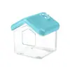 Casa de Hámster Baño para Hámster Dorado Bañera a Prueba de Salpicaduras Arena de Baño Orinal Dos en Uno 0.05 kg para Uso de Baño