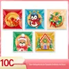 Sacos de Embalagem para Doces de Halloween 2026, Sacos para Biscoitos de Floco de Neve, Sacos de Doces de Natal Castelo de Abóbora, Sacos de Embalagem para Assados