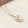 Brincos de Pérola com Flor em Esmalte Gotejado com Agulha 925 Joias de Luxo Acessível Brincos de Alta Qualidade Conjunto de Pingente de Colar Elegante de Nicho para Mulheres