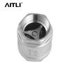 Válvula de retención vertical de dos piezas de acero inoxidable 304 antirretorno Conexión de rosca 4/6 Unidireccional 2 Piezas Resorte