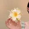 Grampo de Cabelo Estilo Férias de Verão Orquídea Borboleta para Mulheres, Acessório de Cabelo Lateral com Flor Artificial, Presilha de Cabelo de Alta Qualidade Estilo Coreano, Ornamento de Cabelo para Sessão de Fotos Estilo Antigo