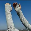 Mangas de Protección Solar para Hombres, Protectores de Brazo para Pesca, Guantes de Seda Helada Anti-UV, Mangas de Hielo para Ciclismo y Deportes al Aire Libre en Verano