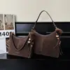 Bolso Estilo Retro Old Money Transfronterizo, Temperamento Casual, Bolso de Gran Capacidad, Bolso de Hombro Cruzado para Axila, Bolso de Mano para Viajes