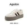 Zapatillas Blancas Augusden para Mujer 2026 Nuevas de Verano Suela Gruesa Deportivas Casuales Estilo Hong Kong Retro Zapatillas de Entrenamiento Alemanas