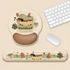 SUYA Dachshund Mouse Pad de Pulso Antiderrapante para Escritório Casa Laptop Pulso Silicone Pad de Pulso Feminino