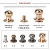 Vendas diretas da fábrica Heshang cabeça mamilo prego liga de zinco ferro fundo prego rebite bagagem couro acessórios de hardware atacado