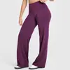 Pantalones de Yoga Transfronterizos para Mujer, Pantalones Largos de Pierna Recta de Cintura Alta, Corte Holgado, Ropa de Yoga Adelgazante, Ropa Deportiva para Exteriores y Fitness para Mujer
