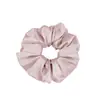 Tecido de scrunchie OEM personalizado 2026 estilo coreano para mulheres, não danifica o cabelo, versátil para o trajeto, elástico de cabelo de cetim
