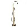 Grifo de bañera de suelo columna de cobre grifo de bañera control automático de agua fría y caliente para el hogar hotel venta al por mayor de fábrica grifo