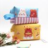 Bolsa de cosméticos de oso de dibujos animados estilo coreano para mujer, portátil, estilo ins, linda, de gran capacidad, estuche para lápices para niña, bolsa de almacenamiento, neceser