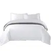 Juego de cama de cuatro piezas de algodón de fibra larga 100% algodón para hotel de cinco estrellas y casa de huéspedes, estampado y teñido reactivo, disponible en stock para venta al por mayor