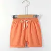 Pantalones Cortos de Algodón Puro para Niños Verano Finos Rayados de Cinco Puntos Pantalones Cortos de Bebé Niños y Niñas Casuales Pantalones Cortos Calientes para Niños Pequeños y Niños