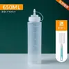Botella Dispensadora de Salsa Aderezo para Ensalada de Tomate Boquilla de Plástico Botella Exprimidora Botella de Aceite Comercial Botella para Salsa Condimento del Hogar