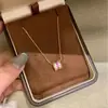 Baño de Oro Real Artículo Popular de Xiaohongshu Collar Rojo con Diamante para Cintura Delgada para Mujer Lujo Ligero Brillante Sensación de Alta Gama Dropshipping