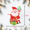 Decoração de Cena de Festa com Argola para Pendurar Elk Boneco de Neve 3D para Idosos Conjunto de Enfeites de Espuma para Pendurar de Natal Atmosfera Festiva