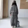 Ropa para niños, conjunto de abrigo para niñas, atuendo de otoño, nuevo conjunto de dos piezas estilo coreano 2026 para niños mayores, conjunto de falda y pantalones de otoño