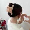 Bonito cartoon urso pelúcia grampo de cabelo feminino de volta cabeça updo clipe grande tubarão clipe de cabelo volume múltiplo hairpin cocar