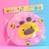 Yadesheng 8811 diseño de encaje de animales gorro de ducha impermeable PE gorro de baño para adultos cubierta al por mayor