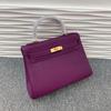Bolso Kelly de Cuero Genuino para Mujer Cuero Suave Grande 2021 Nueva Moda Versátil Pebbled Primera Capa Piel Vacuna de Mano Bandolera