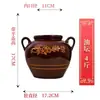 Tarro de Cerámica con Cuchara Tarro de Sal para el Hogar con Tapa Tarro de Condimentos Antiguo Tarro de Sal a Prueba de Humedad Tarro de Condimentos 1 Jin 1.0kg No