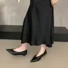 Zapatos de Mujer Chuyuji Estilo Retro Francés Punta Fina Tacón Bajo Sin Cordones Modelo Nuevo 2026 para el Trabajo, Sencillos y Versátiles