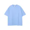 Nuevo Producto de Manga Corta 275g Tono Tierra Holgado Camiseta de Manga Corta Lisa para Hombre Niebla Algodón Puro Marca Trendy para Hombre Ropa para Hombre Tallas Grandes