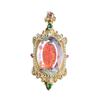 Colgante de Cristal Blanco Lunar de Colores Ai Yu Collar de Cristal Ópalo Sintético Joyería Transfronteriza al por Mayor S4102611