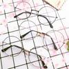 Gafas de montura redonda para chica, estilo Harajuku japonés, estilo coreano, estilo estudiante de moda, gafas retro de montura redonda pequeña con animación circundante