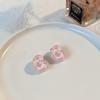 Horquilla de camelia rosa para niña, lazo roto, pinza pequeña, horquilla de melocotón, tocado lateral, accesorios para el cabello de amor rosa