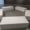 Base de Maniquí de Madera Soporte de Exhibición Plataforma para Pies Plataforma de Transmisión en Vivo Cuadrada Plataforma de Soporte para Exhibición en Ventana de Tienda de Ropa