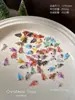 Nuevas Decoraciones para Uñas con Árbol de Navidad de Color Degradado, Pedrería de Resina 3D en Relieve Famosa en Internet, Accesorios para Uñas DIY al por Mayor