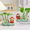 Vaso Hidropônico do Deus da Riqueza de Cinco Vias Decoração para Mesa de Escritório Ornamento Recipiente para Arranjo de Flores da Sala de Estar Vaso do Deus da Riqueza