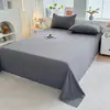 Sábanas para Cama de Dormitorio de Estudiante Pieza Única Sábanas de Color Puro Cepillado 2m Funda para Colchón Simmons Cubrepolvo Funda de Almohada Universal para Todas las Estaciones