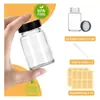 Garrafa de reagente de vidro transparente de boca larga de 2 oz/60 ml mais vendida na Amazon, garrafa para tinta, suco, bebida, atacado do fabricante