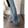 Jeans Retro Holgados y Relajados Tallas Grandes para Mujer 2025 Estilo Nuevo Super Bonitos de Cintura Alta Aspecto Adelgazante Pantalones de Pierna Ancha Caídos