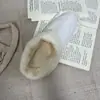 Tamancos de Pelúcia Curta com Forro Interno Removível para Outono e Inverno, Capas de Sapato com Forro Confortável e Quente para Prevenir Frio e Congelamento nos Pés