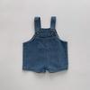 Conjunto de Ropa para Niños y Niñas 2026 Verano Nuevo Estilo Peto de Mezclilla para Niños Camiseta Blanca Conjunto de Dos Piezas Moderno y Elegante