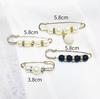 Artefacto para la cintura de los pantalones pasador de cintura broche anti-exposición broche de corsage de alta gama joyería hebilla de broche de perlas